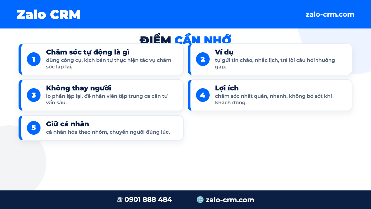 Cách triển khai chăm sóc khách hàng tự động giữ sự cá nhân