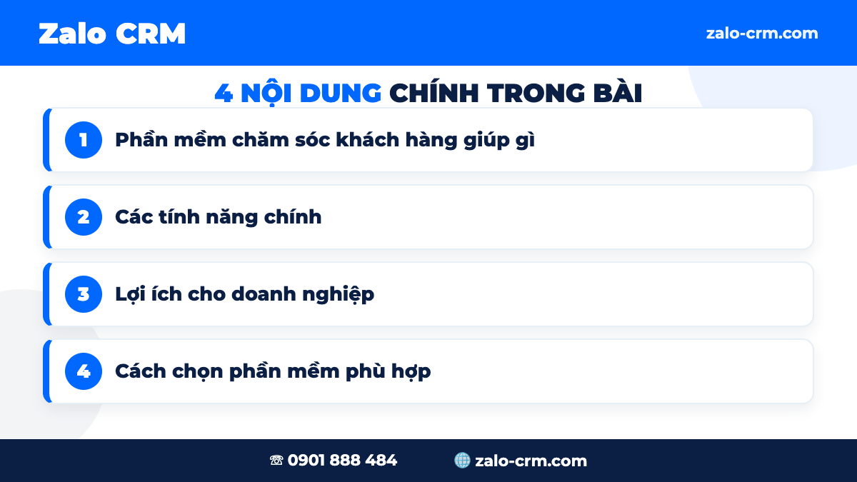 Phần mềm chăm sóc khách hàng giúp gì