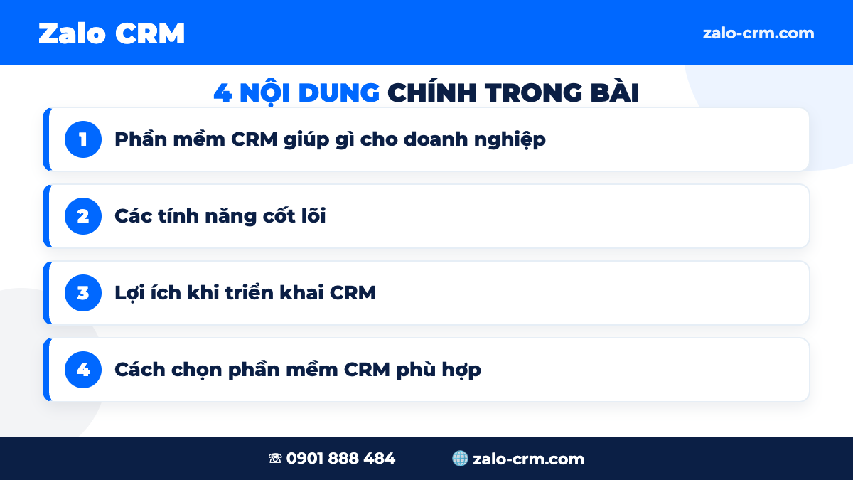 Phần mềm CRM giúp quản lý khách hàng tập trung
