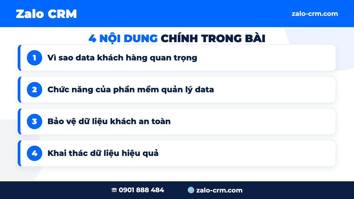 Vì sao data khách hàng quan trọng