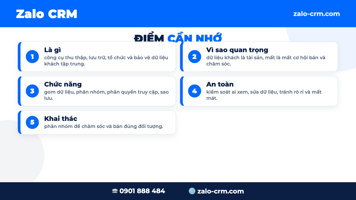 Bảo vệ dữ liệu khách hàng an toàn