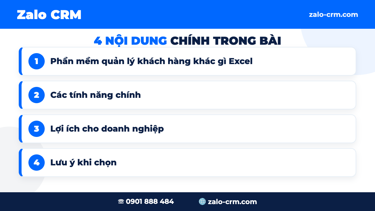 Phần mềm quản lý khách hàng khác gì Excel