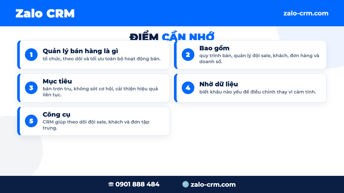 Công cụ hỗ trợ quản lý bán hàng và theo dõi đội sale