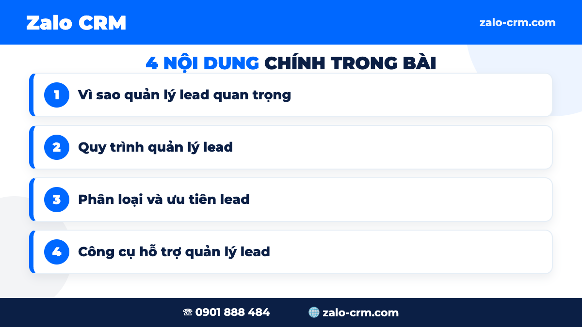 Vì sao quản lý lead khách hàng tiềm năng quan trọng