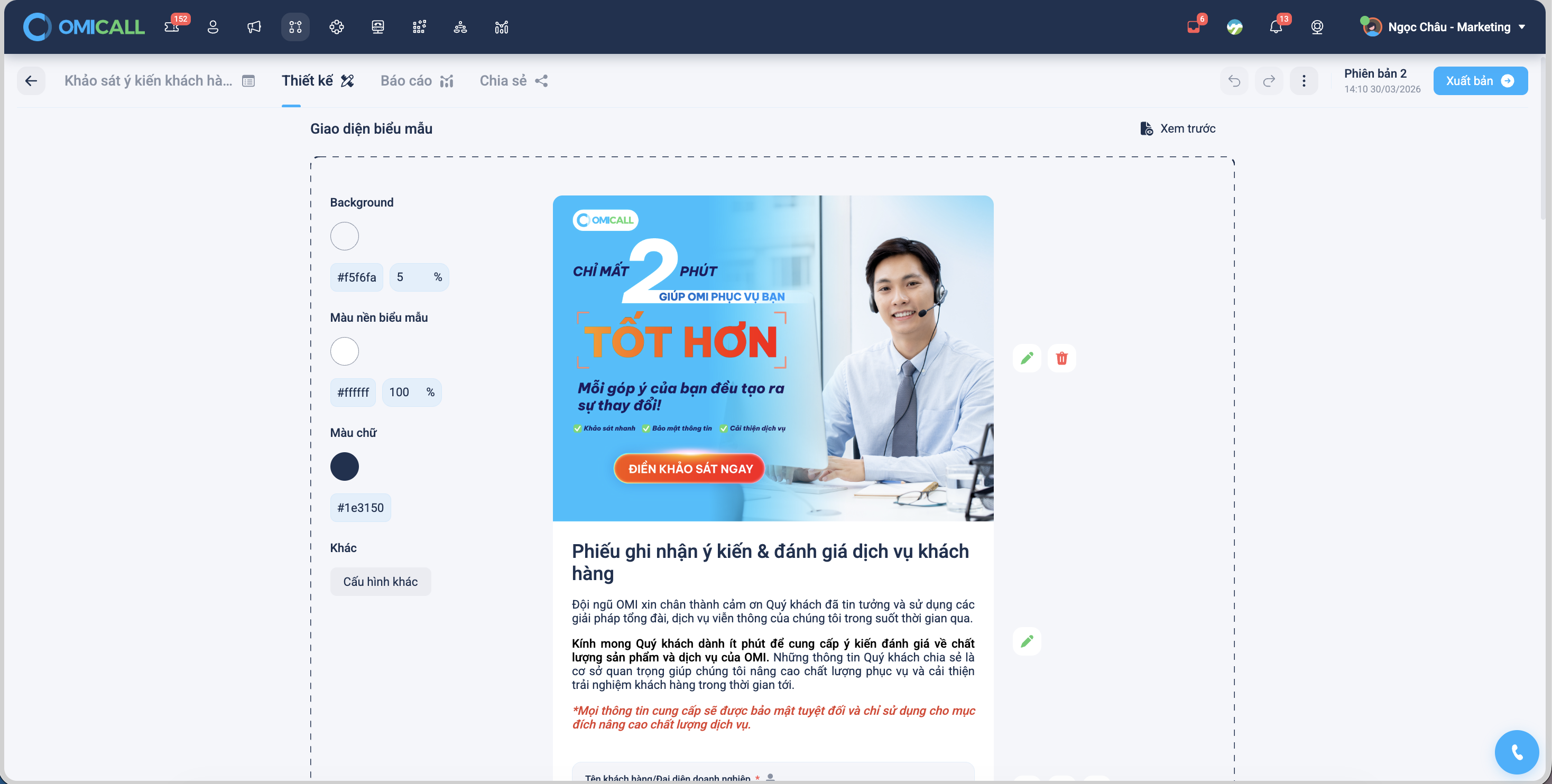 Zalo Form mini app